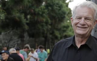 Rev. Bill Crews visiting his Woolloomooloo food van.